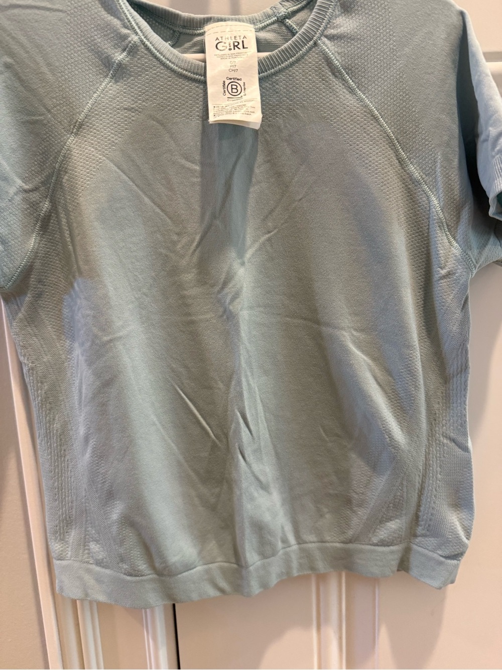 Athleta Girl Pale Blue Performance Tee